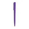 Simple twist ballpoint pen in solid purple for office and meeting use - 1.0mm Bullet Tip / Purple Barrel