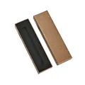 Elegant bronze metallic texture stationery pen gift box with protective black foam insert - 180*50mm (With Sponge Lining) / Luxury Gold