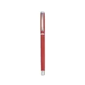 Professional red metal executive gel pen featuring polished silver clip and accents - Standard Style (1902-Silver Clip) / Red