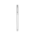 Elegant silver metal business neutral pen with professional clip for office use - Standard Style (1902-Silver Clip) / Silver