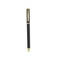 Premium black business metal rollerball pen featuring elegant gold clip and accents - Business Style (1902) / 0.5mm / Black Barrel Gold Clip
