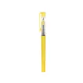 Penna roller gialla a inchiostro liquido con punta a ago fine per ufficio e scuola - Inchiostro Nero / 0.5mm / Giallo