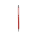 Red metal ballpoint pen featuring a functional touch screen stylus tip for business use - 1.0mm Bullet Tip Black Ink / Red