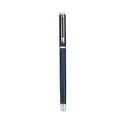 Professional navy blue metal signing pen with sleek silver trim for business use - Hollow-out Style (1902-Silver Clip) / Blue