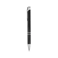 Elegante penna a sfera in metallo nero e argento con meccanismo a scatto per ufficio - Inchiostro Nero 1.0 / Nero