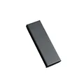 Elegant black textured gift box with lid for luxury single pen packaging and display - Black
