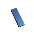 Elegant dark blue textured pen gift box with lid and base for single luxury pen packaging - Blue