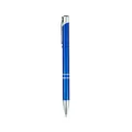 Elegante penna a sfera in metallo blu con dettagli argentati per ufficio e regali - Inchiostro Nero 1.0 / Blu