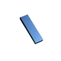Elegante blaue Geschenkbox für einen einzelnen Stift mit strukturierter Oberfläche für Business - 180x55mm / Schwammfutter / Blau