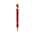 Bolígrafo de metal rojo con puntero capacitivo para pantallas táctiles y tablets - 1.0mm / Burdeos