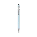 Bolígrafo profesional de metal azul claro con punta de lápiz táctil para pantalla integrada - 1.0mm / Azul Lácteo Morandi