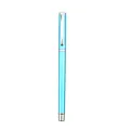 Elegant light blue metal business gel pen with a polished silver clip for office writing - Standard Style (1902-Silver Clip) / Light Blue