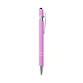 Elegante bolígrafo metálico rosa con puntero táctil para material de oficina profesional - 1.0mm / Violeta Claro