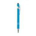Bolígrafo profesional de metal azul claro con punta táctil y clip plateado elegante - 1.0mm / Azul claro