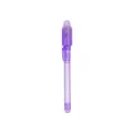 Purple UV invisible ink magic pen with LED light for secret writing and magic fun toy - Purple