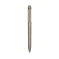 Penna a sfera a scatto professionale in metallo con un'elegante finitura grigia. - 0.5mm (Anima in Plastica) / Asta Grigio Chiaro