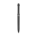 Stylo signature rétractable en métal noir mat professionnel pour réunions d'affaires - 0.5mm (Noyau en Plastique) / Tige Gris Fusil