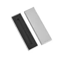 Premium silver rectangular pen gift box featuring a black foam insert and lid - 180*50mm (With Sponge Lining) / Starry Silver