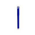 Classic blue gel pen with matte finish and silver metal clip for office and banking - 0.5mm / Blue