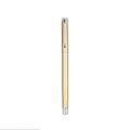 Elegant champagne gold metal business rollerball pen for professional office use - Hollow-out Style (1902-Silver Clip) / Gold