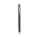 Professional business metal rollerball pen featuring elegant black and gold finish - Business Style (1902) / 0.5mm / Blue Barrel Gold Clip