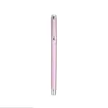 Professional elegant pink metallic ballpoint pen with silver clip for office stationery - Hollow-out Style (1902-Silver Clip) / Pink