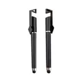 Multifunctional matte black gel pen with built-in phone stand and capacitive stylus tip - Stand Pen (2455) / Black