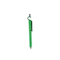 Professional green 3-in-1 stylus gel pen with integrated phone stand clip tool - 0.5mm / Metallic Green
