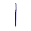 Elegant blue metal ballpoint pen with silver accents for business office use. - Business Style (1902) / 0.5mm / Royal Blue Barrel Silver Clip