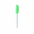 Grote capaciteit uitwisbare whiteboard stift met een felgroene dop en witte body. - Groen