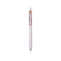 Retractable gel pen in pastel pink with rose gold clip and comfortable grip - 0.5 Black Ink / Purple