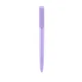 Elegant purple plastic ballpoint pen with rectangular clip for custom logo branding - Purple Ballpoint Pen