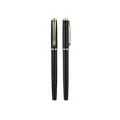 Elegant black metal business pen with luxury gold-tone trim and clip - Gold Clip Style (2208) / 0.5mm / Black