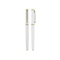 Luxury high-end white metal signature pen with elegant gold clip for business office use - Gold Clip Style (2208) / 0.5mm / White