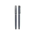 High-end charcoal grey metal gel pen featuring sleek silver clips for office use - Silver Clip Style (2208) / 0.5mm / Gray