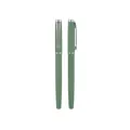 Professional matte green metal gel pen with sleek silver clip for premium business use. - Silver Clip Style (2208) / 0.5mm / Green