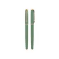 Elegant sage green metal signature pen with luxurious gold accents for business office - Gold Clip Style (2208) / 0.5mm / Green