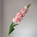 Elegante roze en witte zijden ridderspoor kunstbloemsteel voor luxe huisdecoratie - Roze