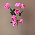 Elegantes künstliches Pfingstrosen-Bouquet mit 7 Köpfen für Heim- und Hochzeitsdekoration - Rosé