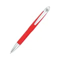 Retractable ballpoint pen in red with silver metal accents on a white background - Ballpoint Pen 1.0mm / Red