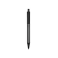 Professional grey aluminum retractable gel pen with black accents for business use - Business Gray Style / 0.5mm Pen Point