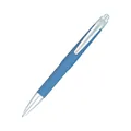 Blue retractable ballpoint pen with silver clip for business and gift use - Light Blue