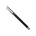 Professional black and silver metal business rollerball pen for elegant office writing. - Silver Hook / Black
