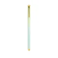 Premium gradient metal gel pen with gold clip for business and office signature - Gold Clip / Green-Blue Gradient