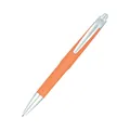 Premium retractable orange ballpoint pen with sleek silver clip for business and office - Orange