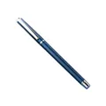 Professional blue metallic business ballpoint pen with sleek silver trim for executive use - Silver Hook / Dark Blue