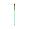 Elegant mint green metal gel pen featuring gold-toned clip and accents for office use - Gold Clip / Mint Green
