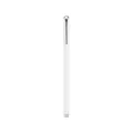 Elegant minimalist white metal gel pen with a polished silver clip for business use - Silver Clip / Elegant White
