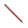 Professional red metal business signature pen with silver accents for gifts - Silver Hook / Red
