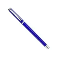 Professional blue metal ballpoint pen with sleek silver accents for office business gifts - Silver Hook / Sapphire Blue